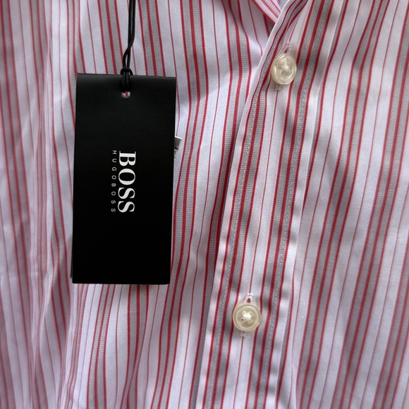 Hugo Boss | NWT Felix Long Sleeve Button Down Shirt size 15 - Picture 2 of 6